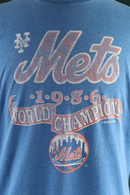 Vintage 1980s Mets baseball t shirt - single stitch - 41” chest
