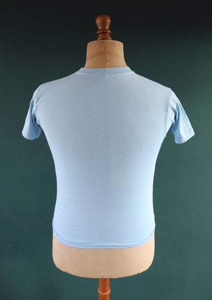 Vintage 1970s t shirt - single stitch - funny joke print - 34” chest