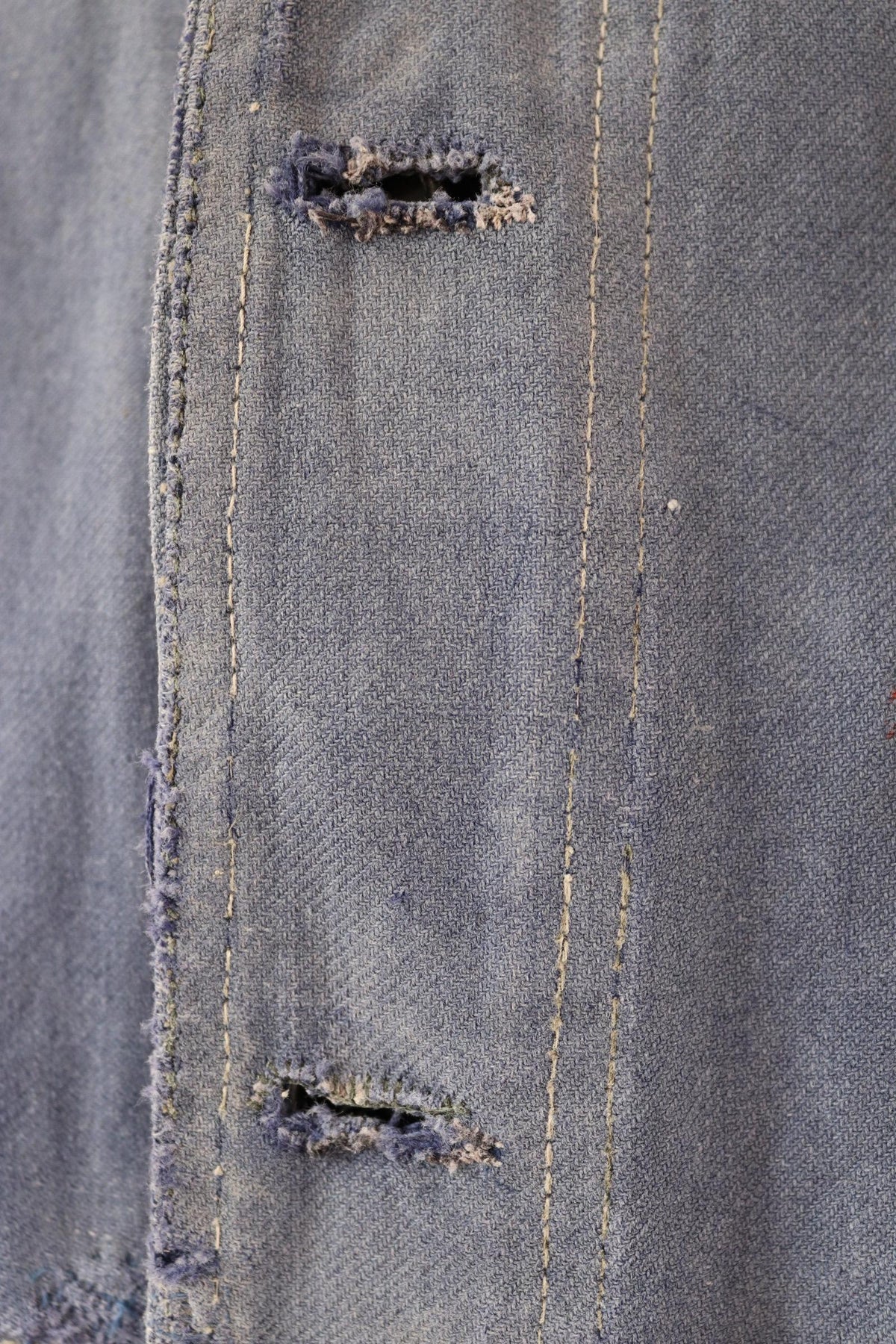 Vintage 1940s French workwear jacket - cotton twill chore coat - 47” chest