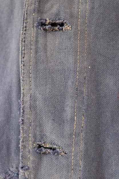 Vintage 1940s French workwear jacket - cotton twill chore coat - 47” chest