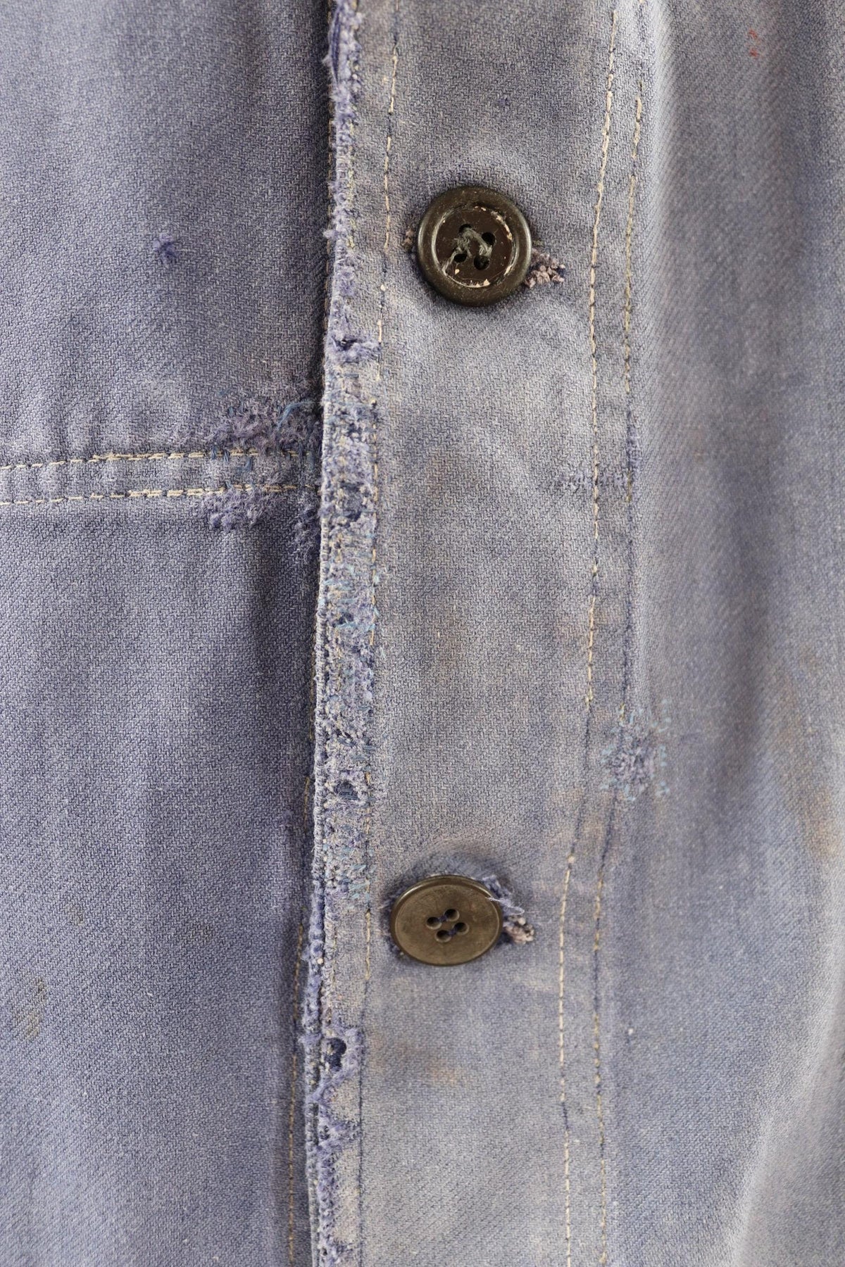 Vintage 1940s French workwear jacket - cotton twill chore coat - 47” chest