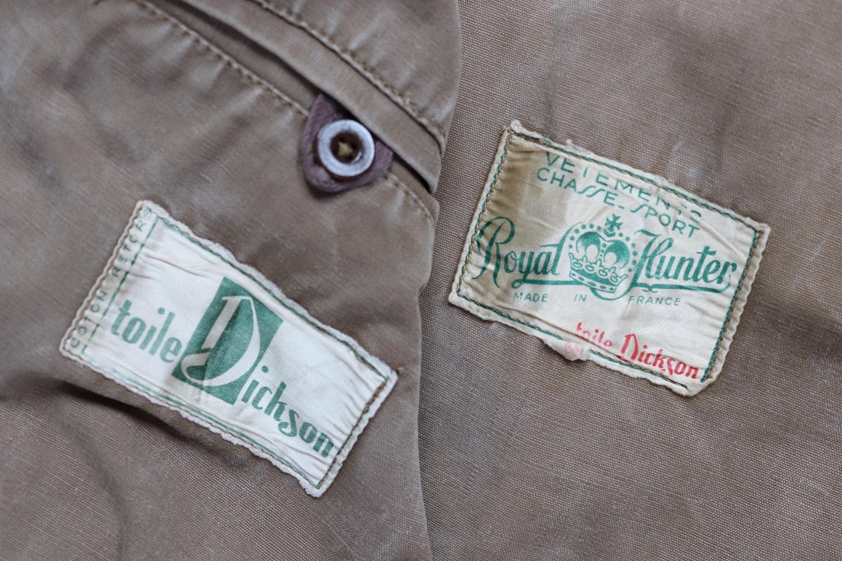 Vintage 1950s French hunting jacket - canvas workwear - chore coat - 46” chest