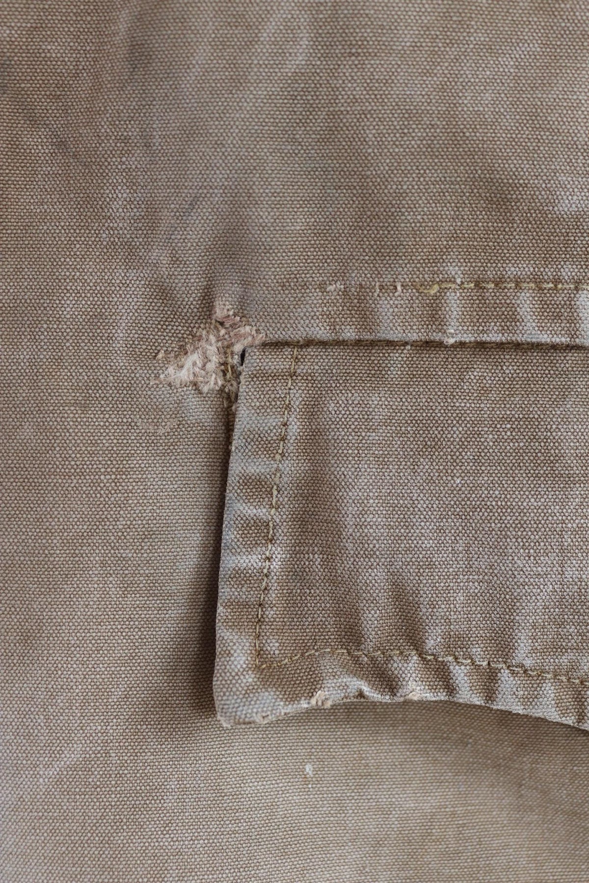 Vintage 1950s French hunting jacket - canvas workwear - chore coat - 46” chest