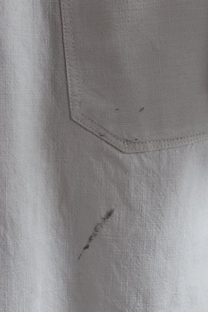 Vintage 1940s French linen workwear jacket - duster chore coat - overalls - 46” chest