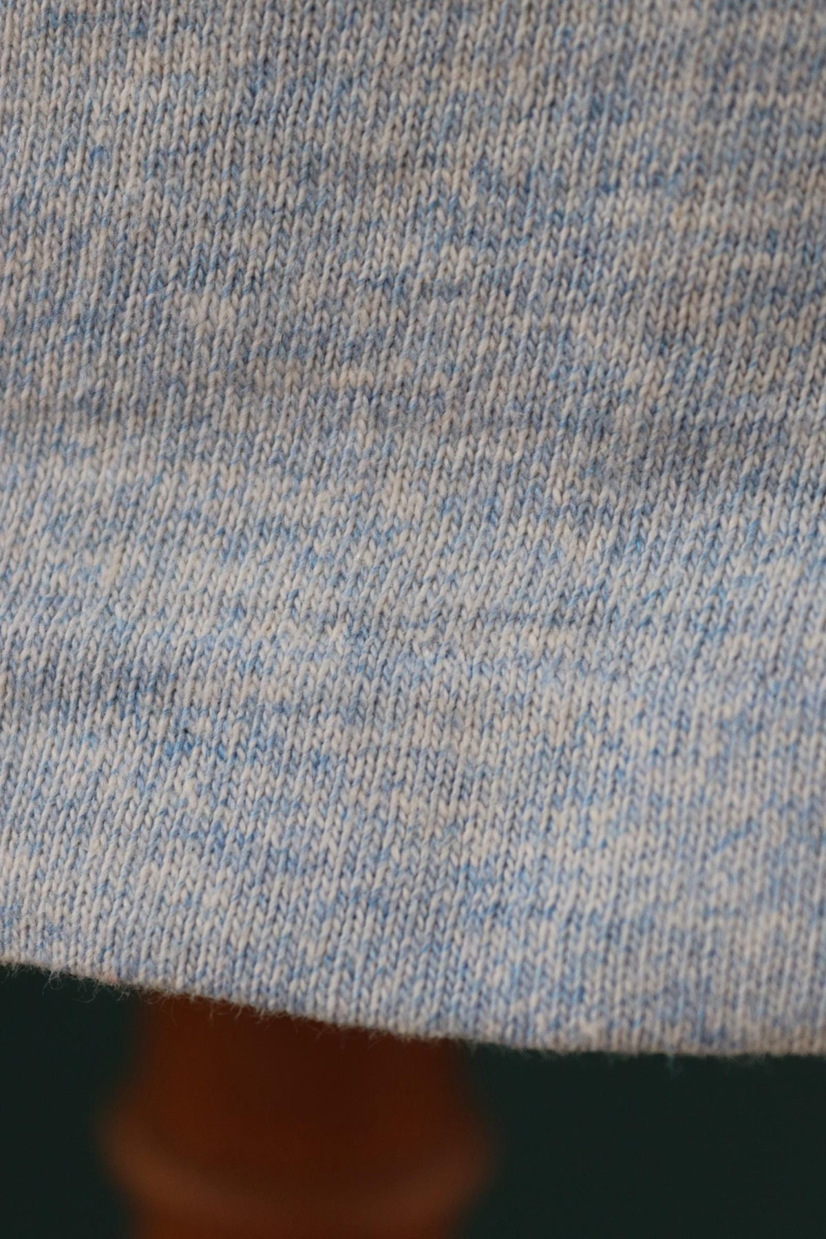 Vintage 1960s Champion t shirt - single stitch - blue marl - 38” chest