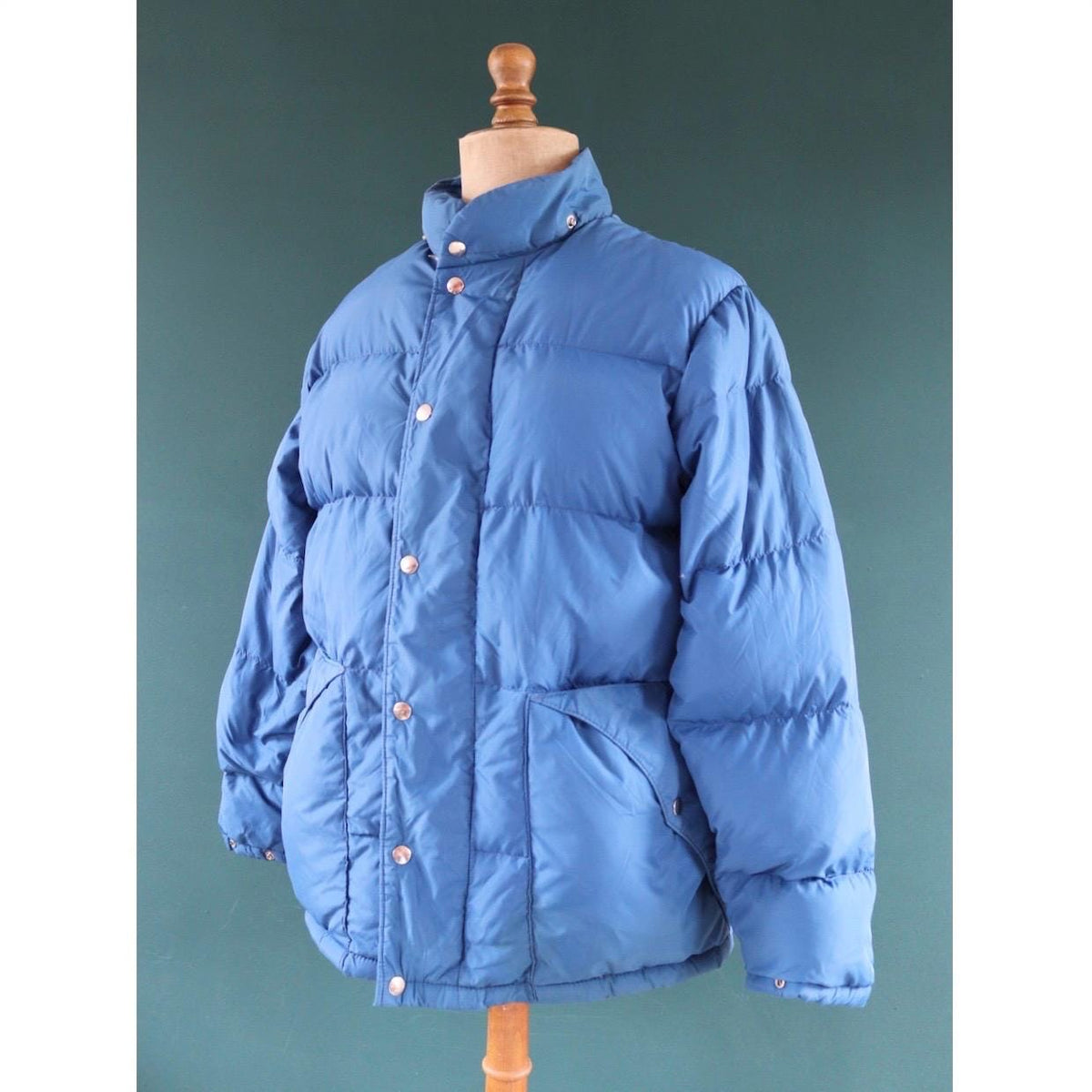 Vintage 1980s goose down jacket - insulated puffer - 48" chest