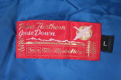 Vintage 1980s goose down jacket - insulated puffer - 48" chest