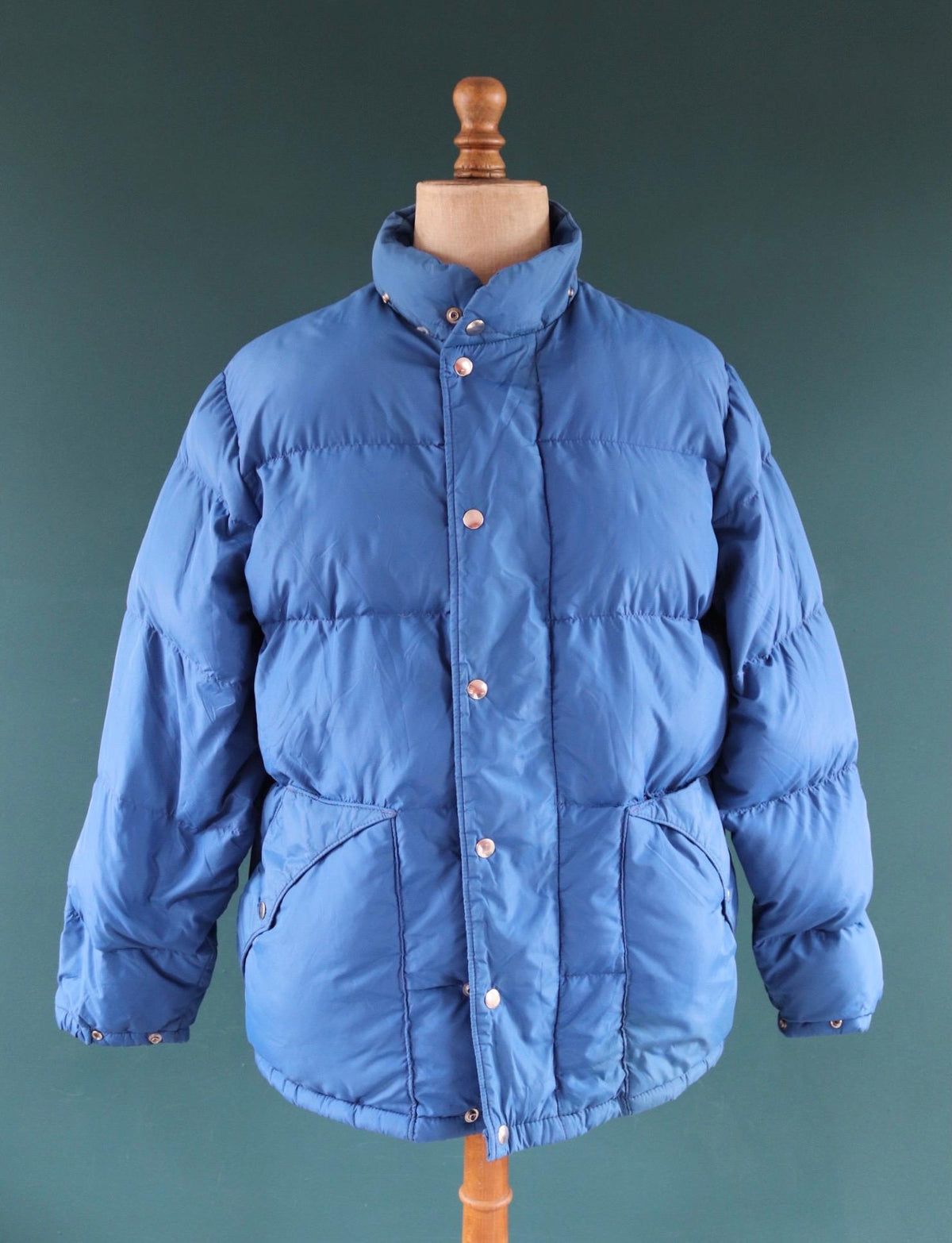 Vintage 1980s goose down jacket - insulated puffer - 48" chest