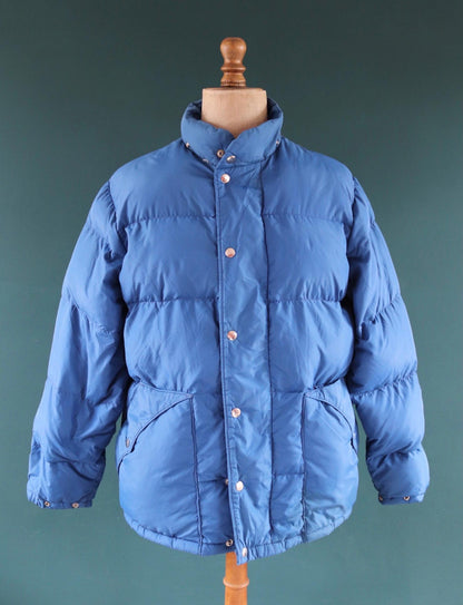 Vintage 1980s goose down jacket - insulated puffer - 48" chest