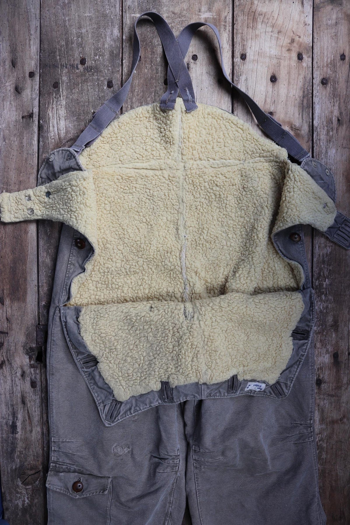 Vintage 1960s Swedish motorcycle overalls - lined cotton canvas trousers - military despatch rider - 34” x 28”