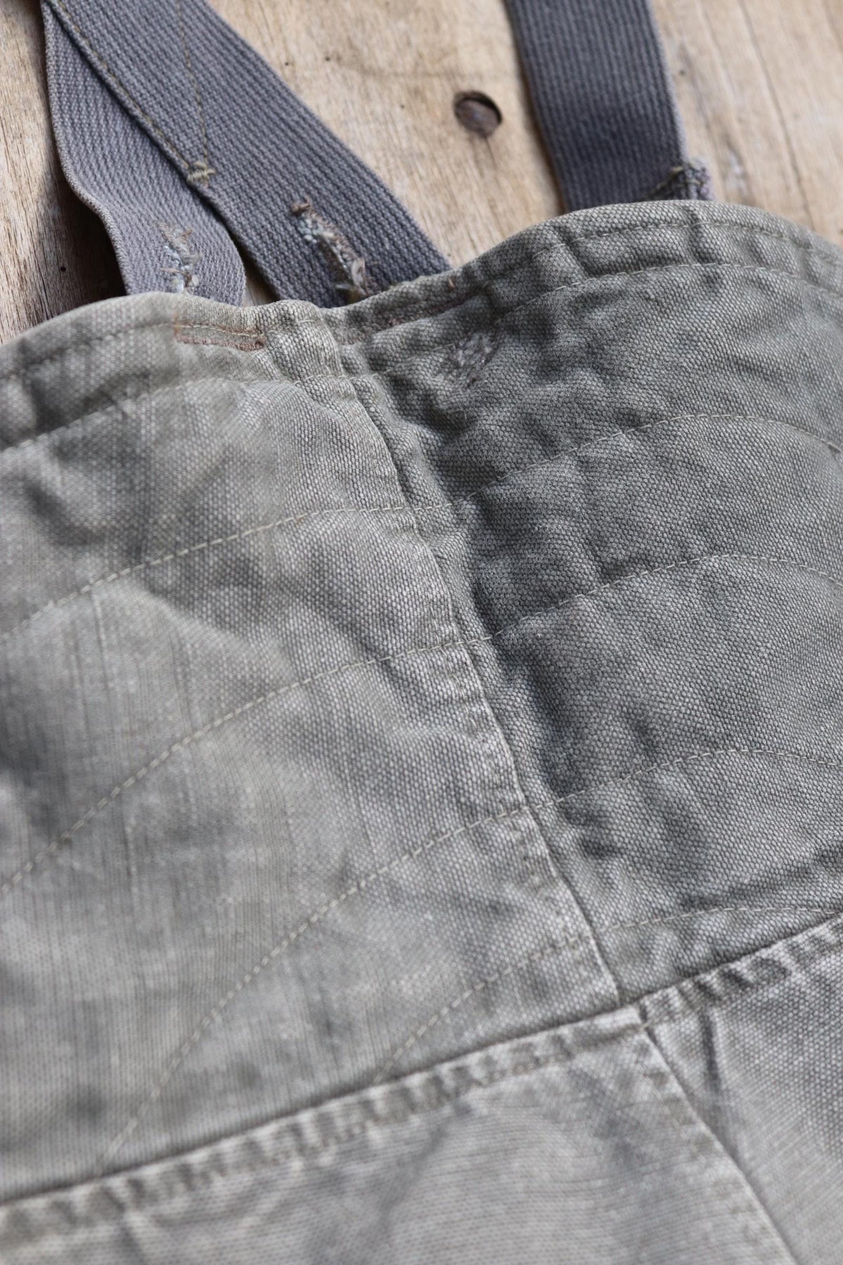 Vintage 1960s Swedish motorcycle overalls - lined cotton canvas trousers - military despatch rider - 34” x 28”