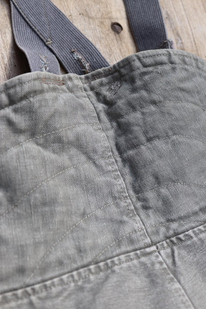 Vintage 1960s Swedish motorcycle overalls - lined cotton canvas trousers - military despatch rider - 34” x 28”
