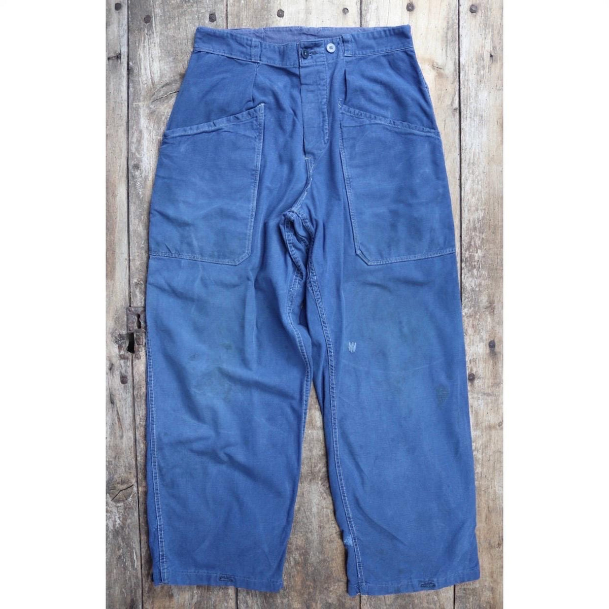 Vintage 1960s workwear trousers - Swedish military utility pants - cotton twill - 31” x 30”