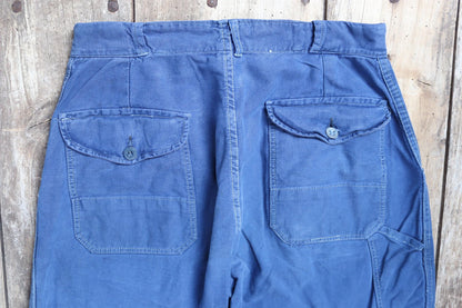 Vintage 1960s workwear trousers - Swedish military utility pants - cotton twill - 31” x 30”