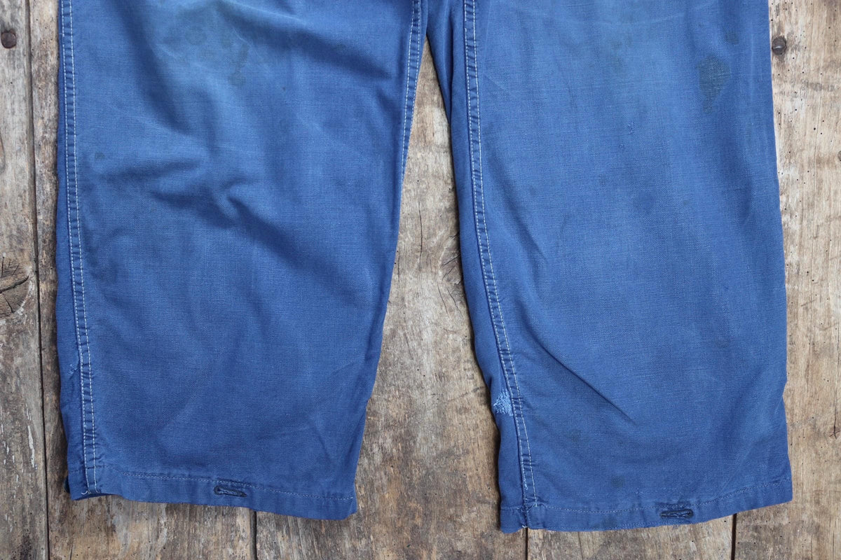 Vintage 1960s workwear trousers - Swedish military utility pants - cotton twill - 31” x 30”