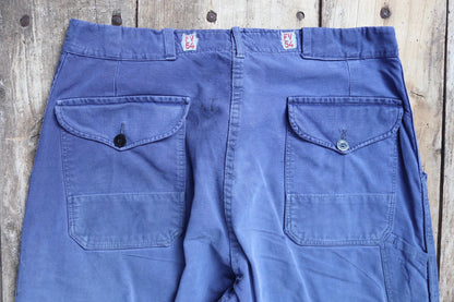 Vintage 1960s workwear trousers - Swedish military utility pants - cotton twill - 34” x 32”