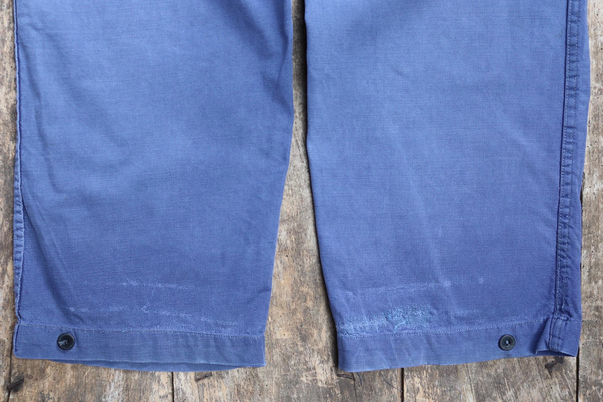 Vintage 1960s workwear trousers - Swedish military utility pants - cotton twill - 34” x 32”