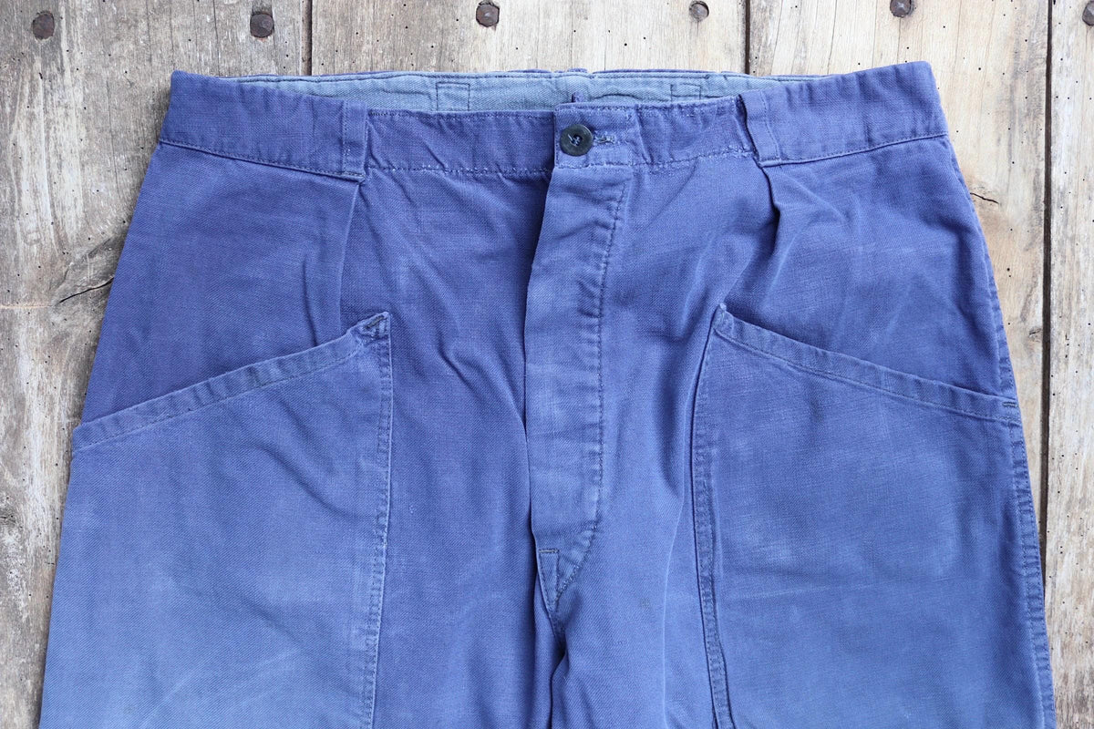 Vintage 1960s workwear trousers - Swedish military utility pants - cotton twill - 34” x 32”