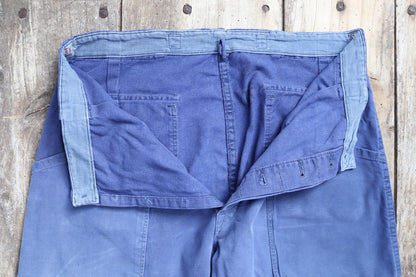 Vintage 1960s workwear trousers - Swedish military utility pants - cotton twill - 34” x 32”