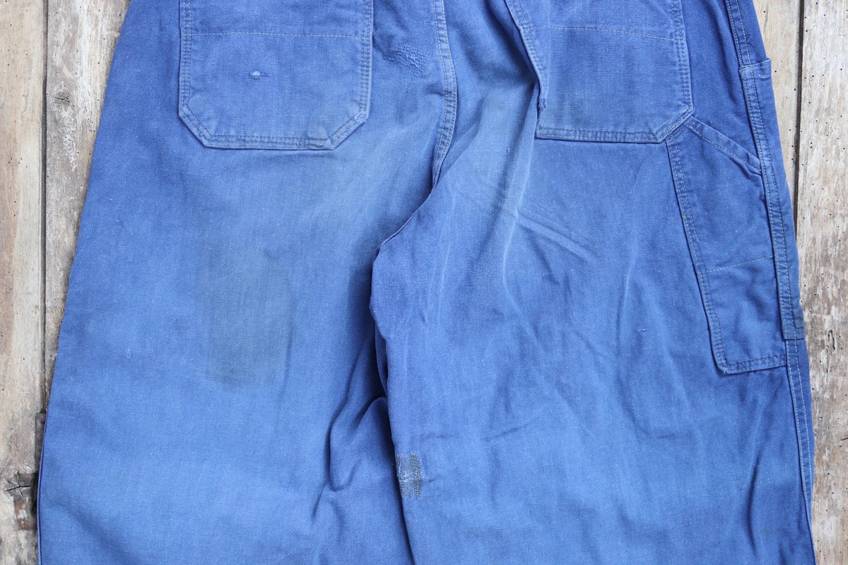 Vintage 1960s workwear trousers - Swedish military utility pants - cotton twill - 31” x 33”