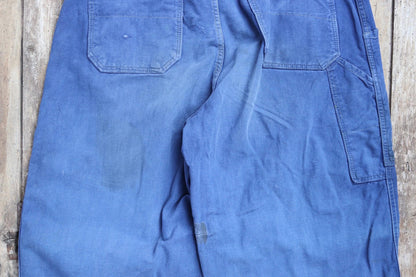 Vintage 1960s workwear trousers - Swedish military utility pants - cotton twill - 31” x 33”