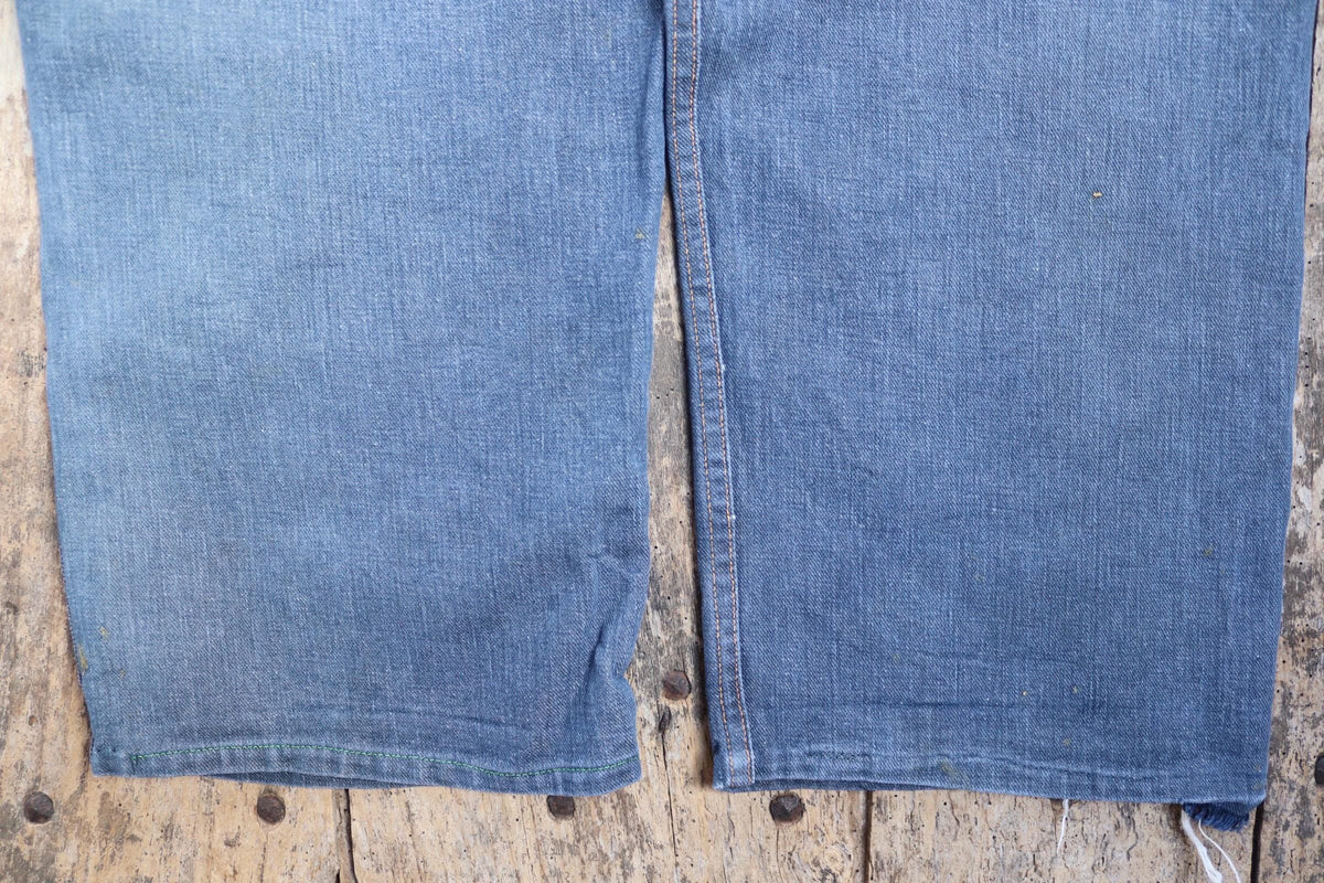 Vintage 1970s GWG denim overalls - workwear dungarees - chore bib and brace - 38” x 28”