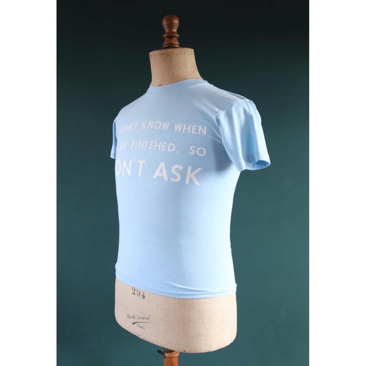 Vintage 1970s t shirt - single stitch - funny joke print - 34” chest