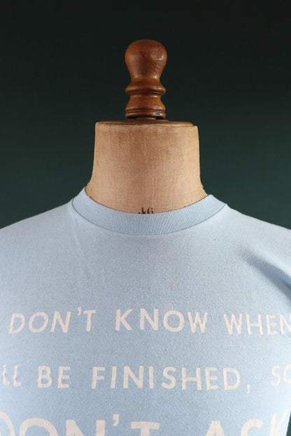 Vintage 1970s t shirt - single stitch - funny joke print - 34” chest