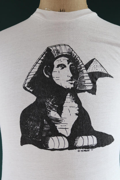 Vintage 1970s t shirt - single stitch - Sphinx print - 36” chest
