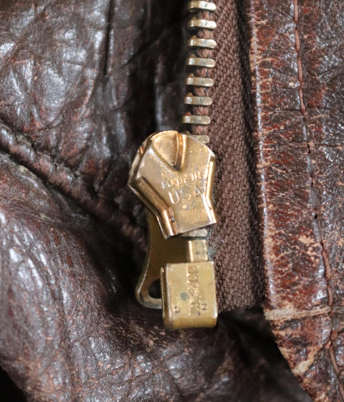Vintage WW2 A-2 jacket - 1940s leather - Perry Sportswear - 46” chest