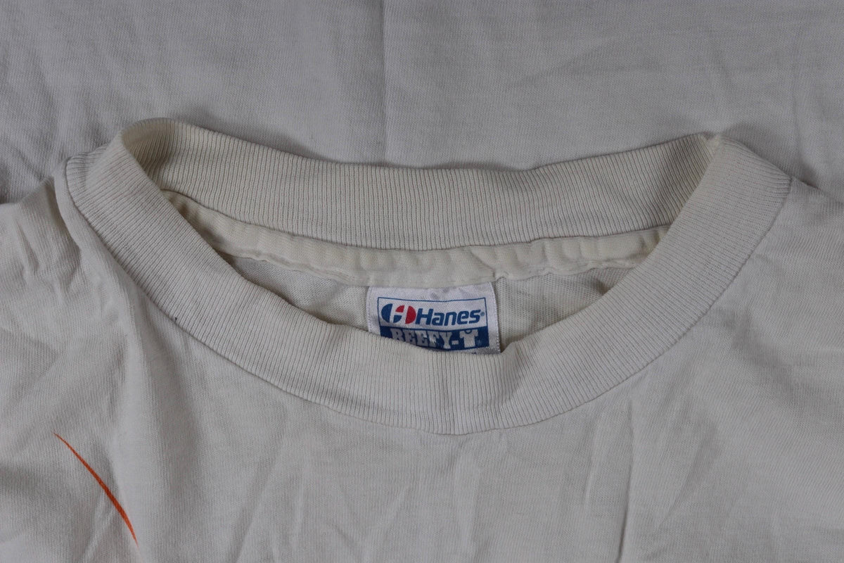 Vintage 1990s t shirt - single stitch - video store print - 44” chest