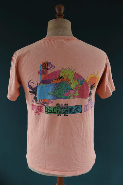 Vintage 1980s Ocean Pacific t shirt - surf print - 39” chest