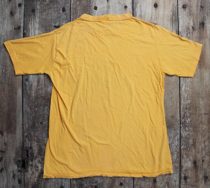 Vintage 1980s t shirt - single stitch - summer camp print - 39” chest