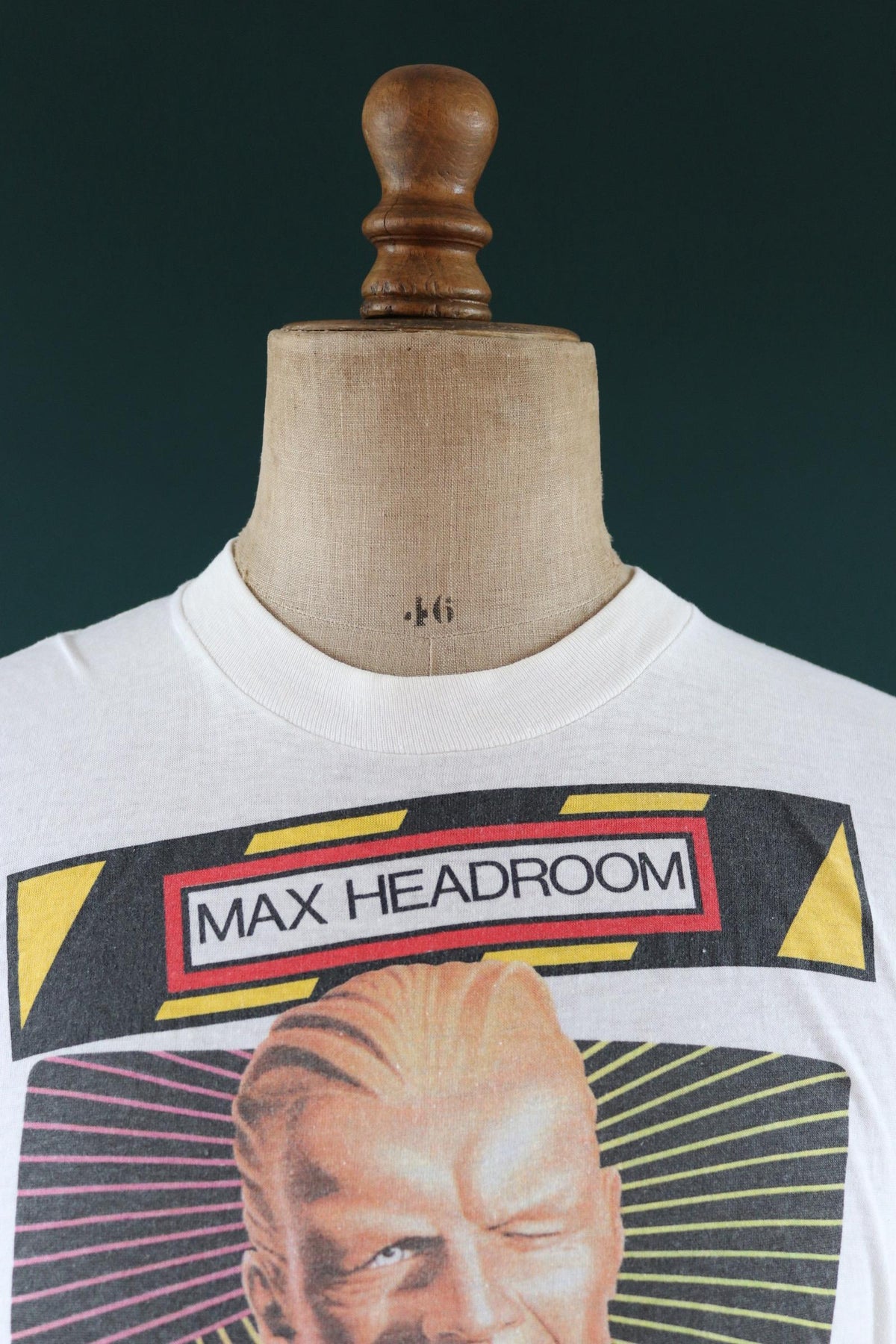 Vintage 1980s Coca Cola t shirt - single stitch - Max Headroom print - 41” chest