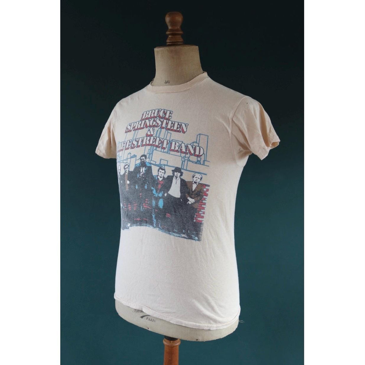 Vintage 1980s Bruce Springsteen tour t shirt - The River print - rock tee - 37” chest
