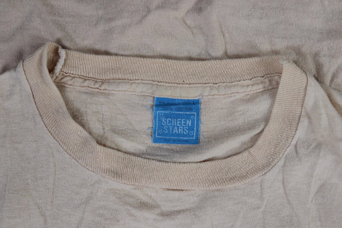 Vintage 1980s Bruce Springsteen tour t shirt - The River print - rock tee - 37” chest