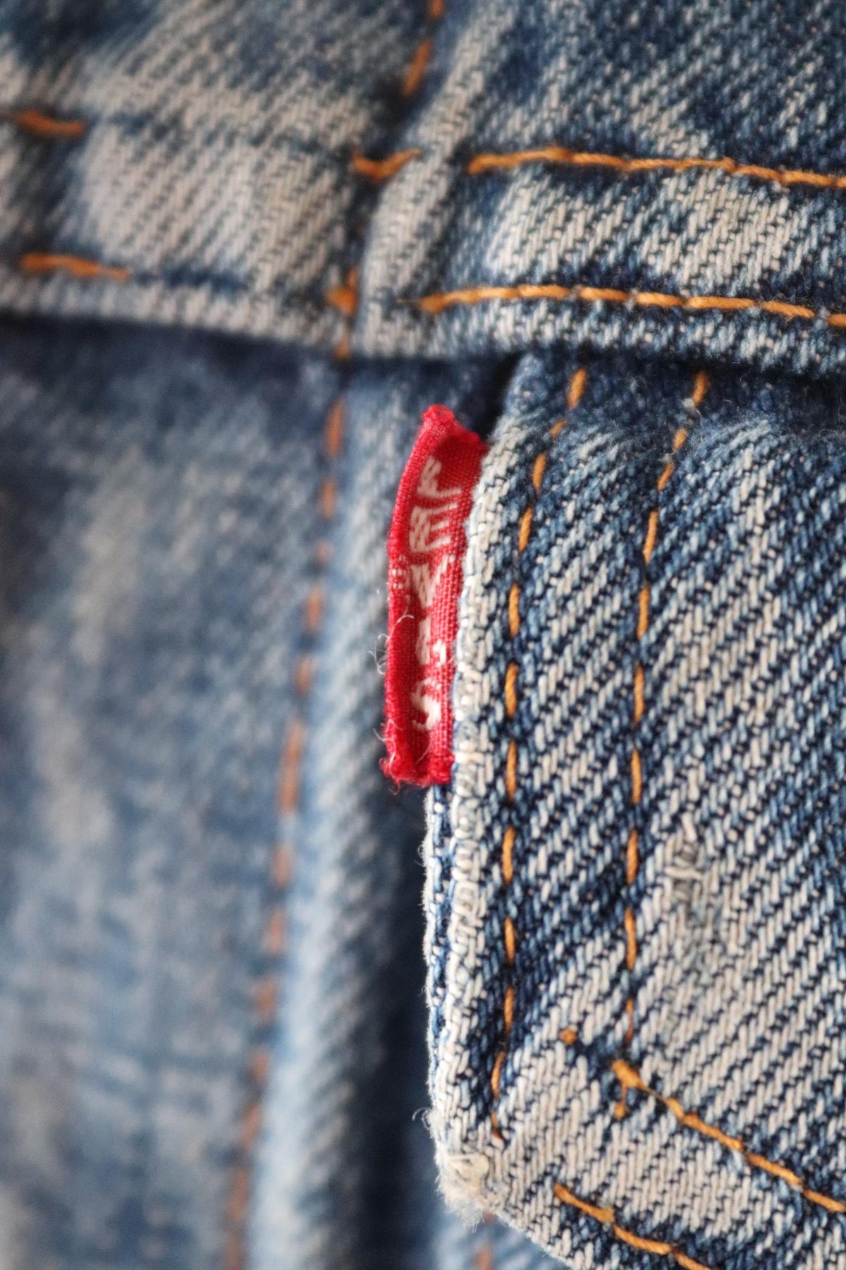 Vintage 1970s Levis big E denim jacket - Levi Strauss red tab - type 3 - trucker workwear - 38” chest