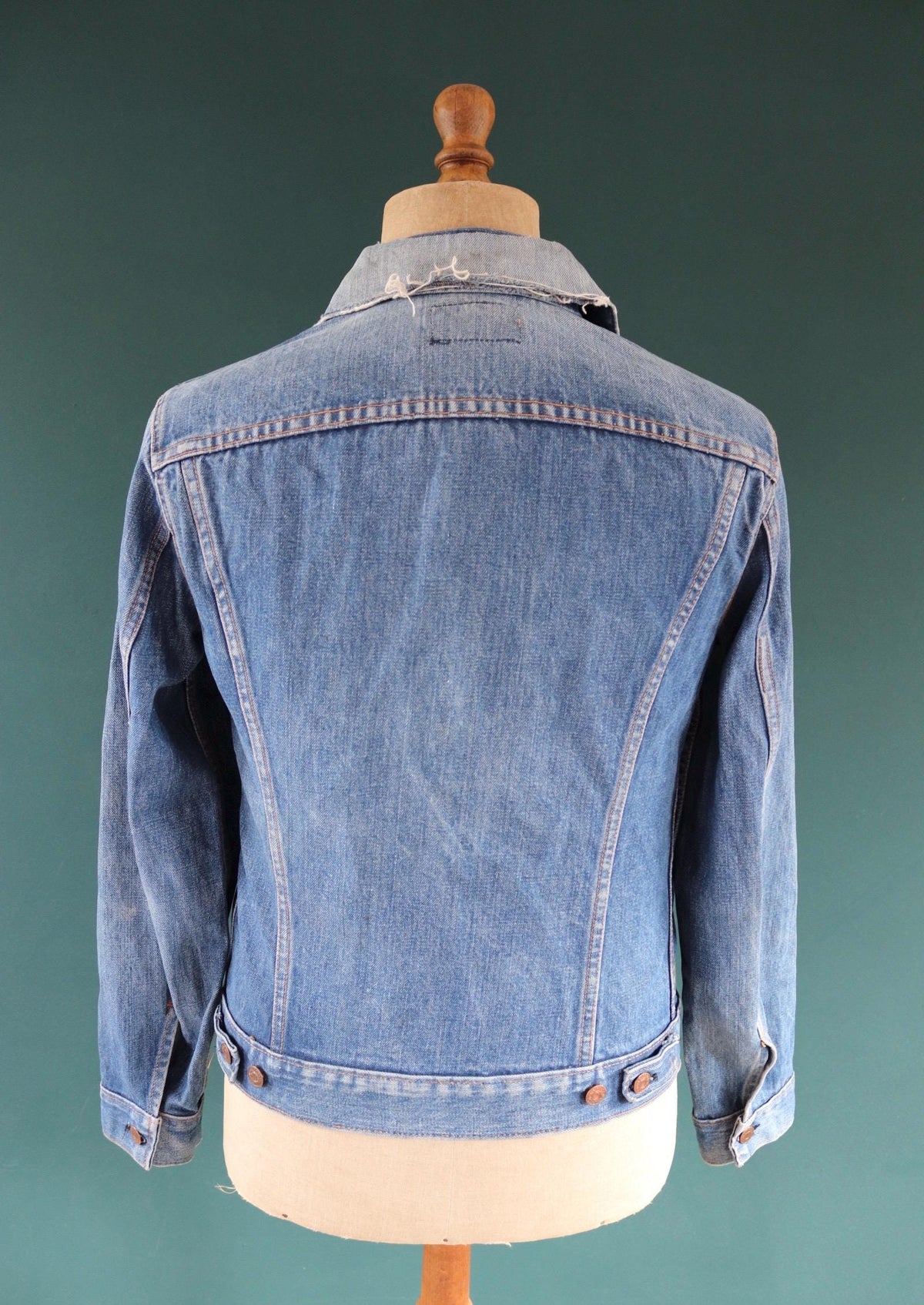 Vintage 1970s Levis big E denim jacket - Levi Strauss red tab - type 3 - trucker workwear - 38” chest
