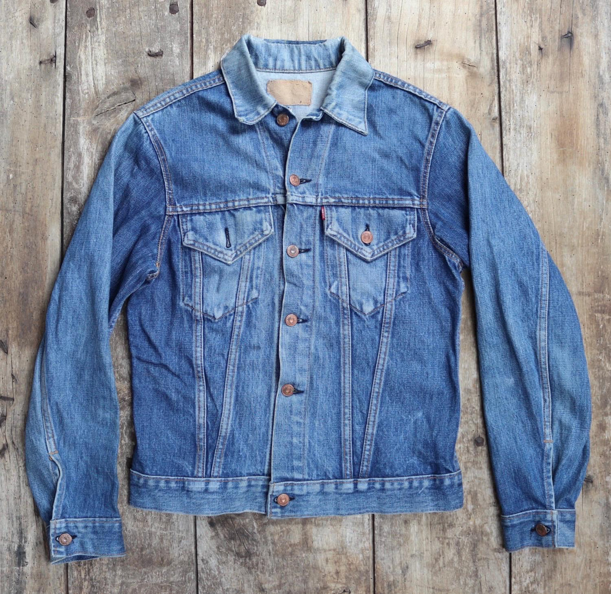 Vintage 1970s Levis big E denim jacket - Levi Strauss red tab - type 3 - trucker workwear - 38” chest