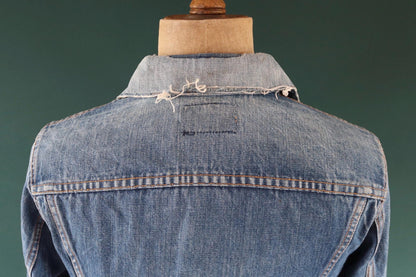 Vintage 1970s Levis big E denim jacket - Levi Strauss red tab - type 3 - trucker workwear - 38” chest
