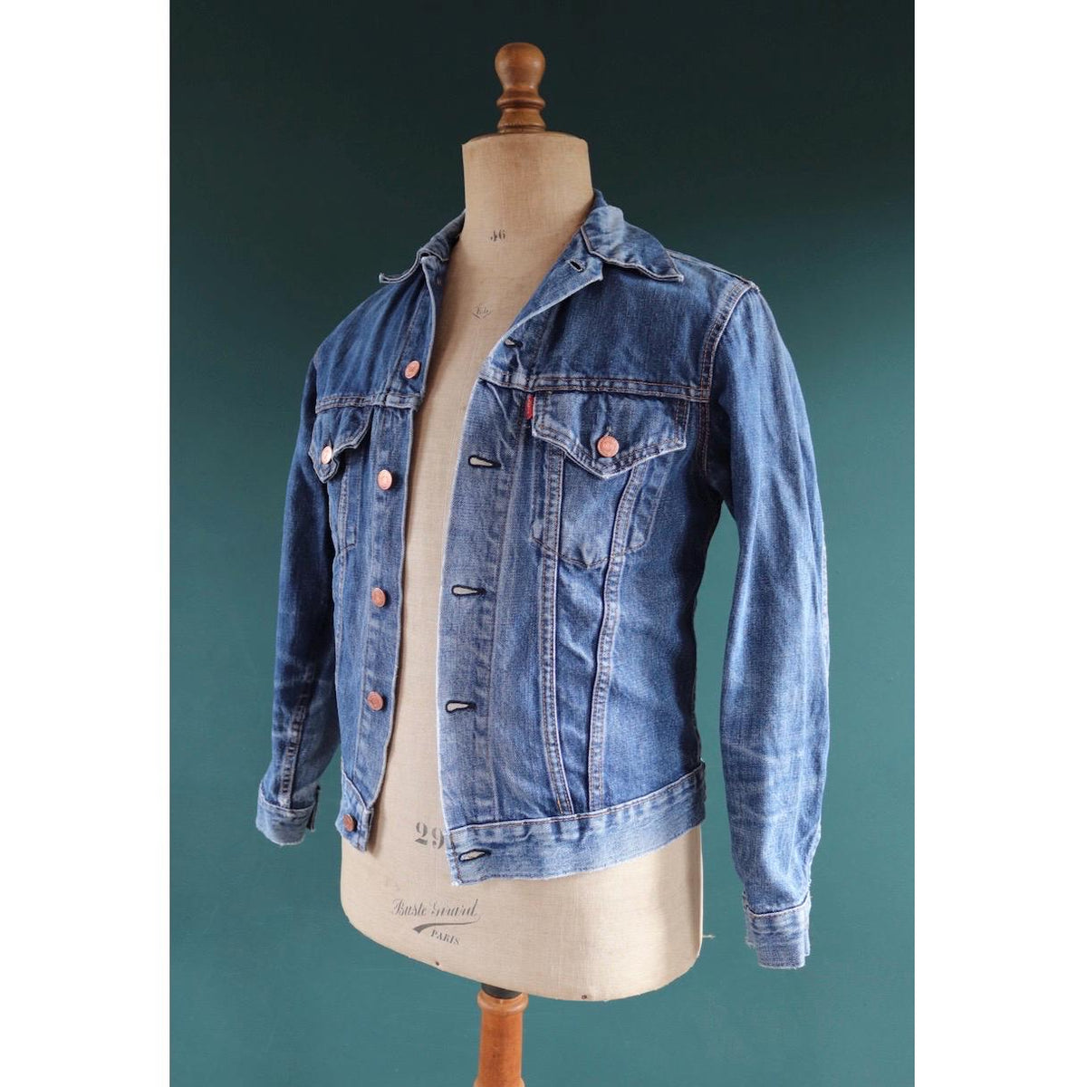 Vintage 1970s Levis big E denim jacket - Levi Strauss red tab - type 3 - trucker workwear - 37” chest