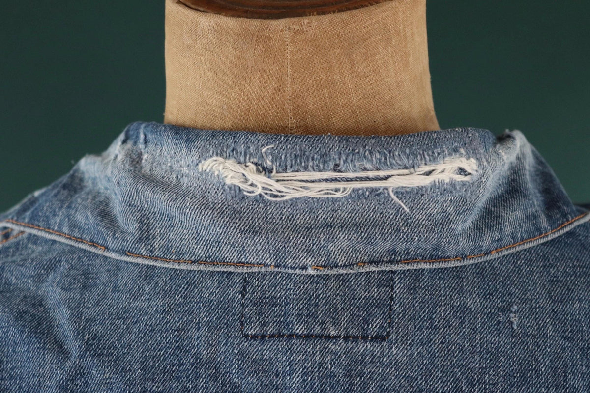 Vintage 1970s Levis big E denim jacket - Levi Strauss red tab - type 3 - trucker workwear - 37” chest