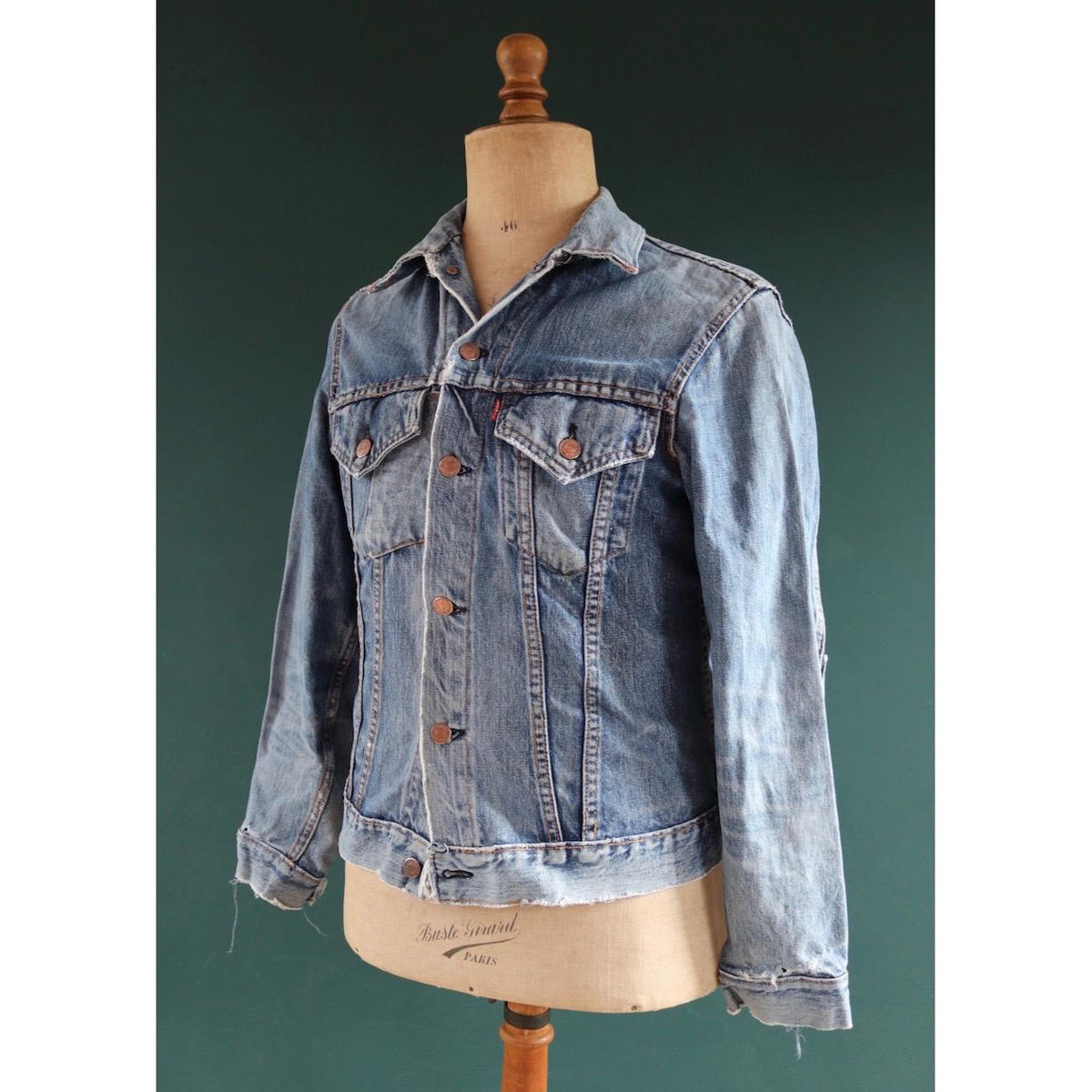 Vintage 1970s Levis big E denim jacket - Levi Strauss red tab - type 3 - trucker workwear - 38” chest
