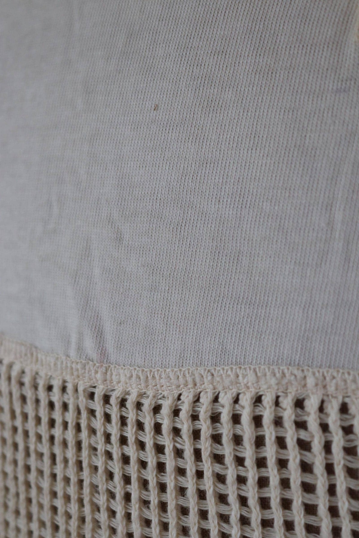 Vintage 1950s Danish Navy string vest - naval shirt - 40" chest