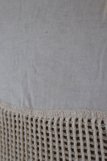 Vintage 1950s Danish Navy string vest - naval shirt - 40" chest