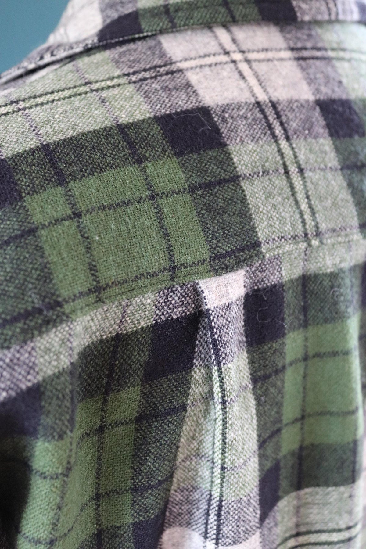 Vintage 1960s 49er jacket - autumn colours - 1950s plaid wool - 46" chest