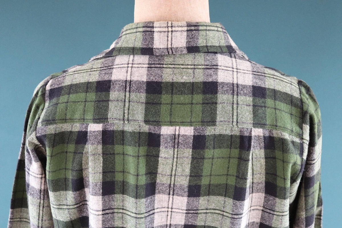 Vintage 1960s 49er jacket - autumn colours - 1950s plaid wool - 46" chest