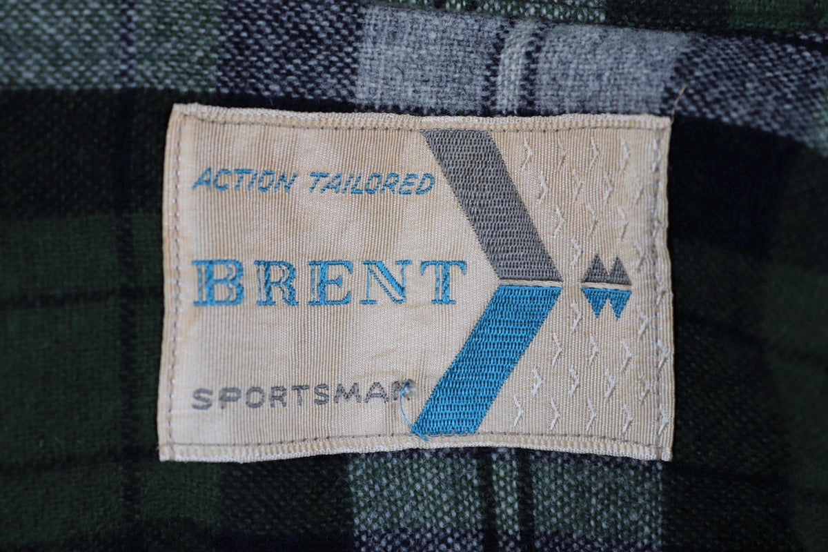 Vintage 1960s 49er jacket - autumn colours - 1950s plaid wool - 46" chest