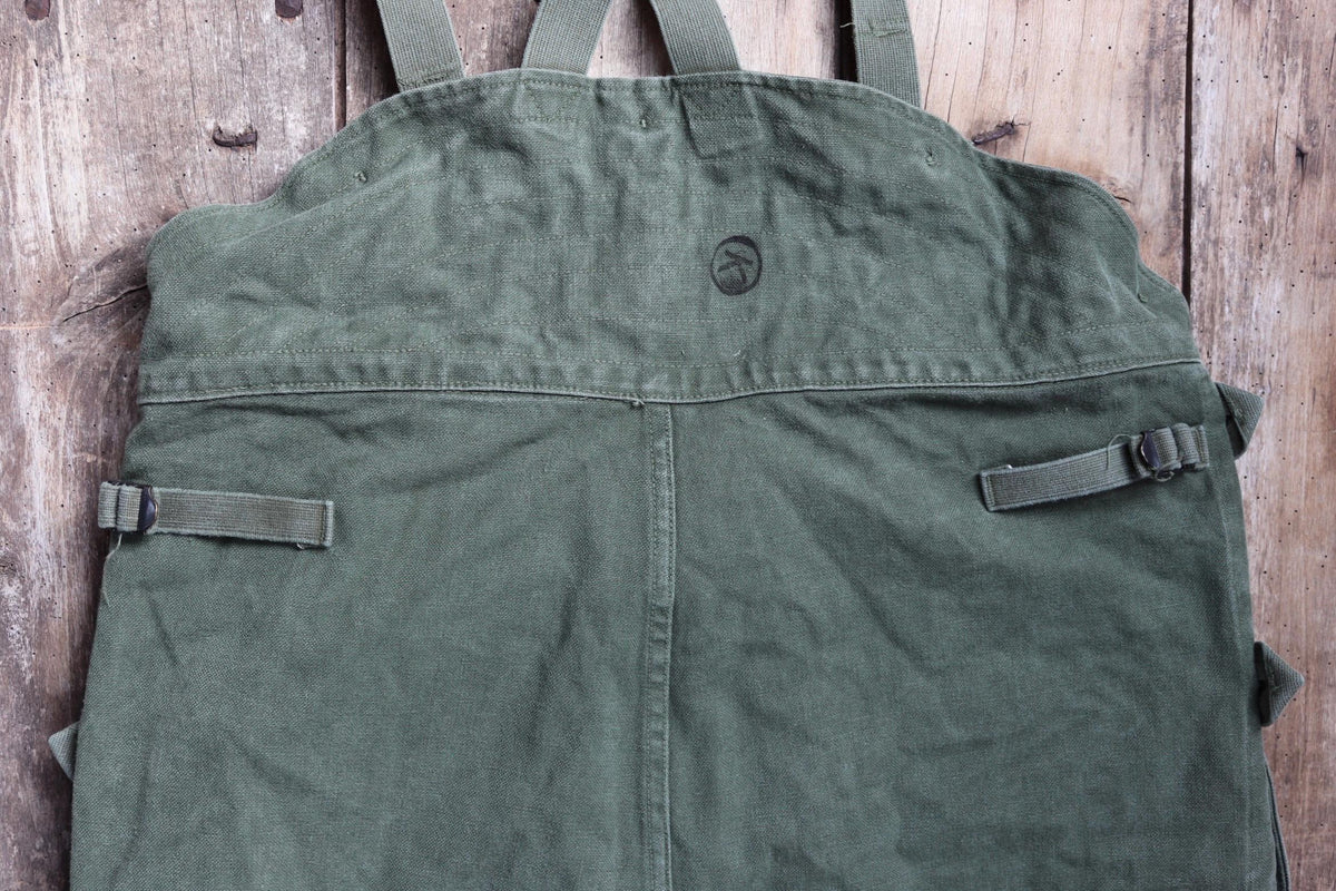 Vintage 1960s Swedish motorcycle overalls - lined cotton canvas trousers - military despatch rider - 43” x 32”