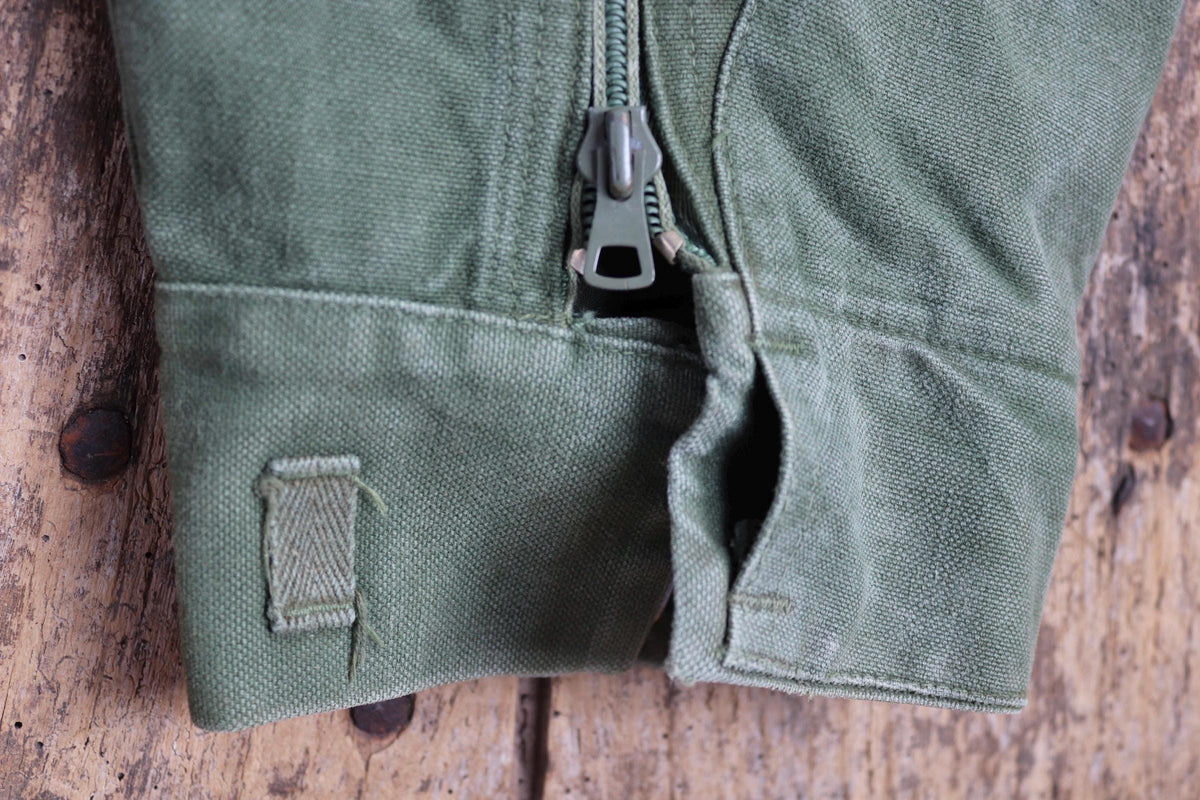 Vintage 1960s Swedish motorcycle overalls - lined cotton canvas trousers - military despatch rider - 43” x 32”
